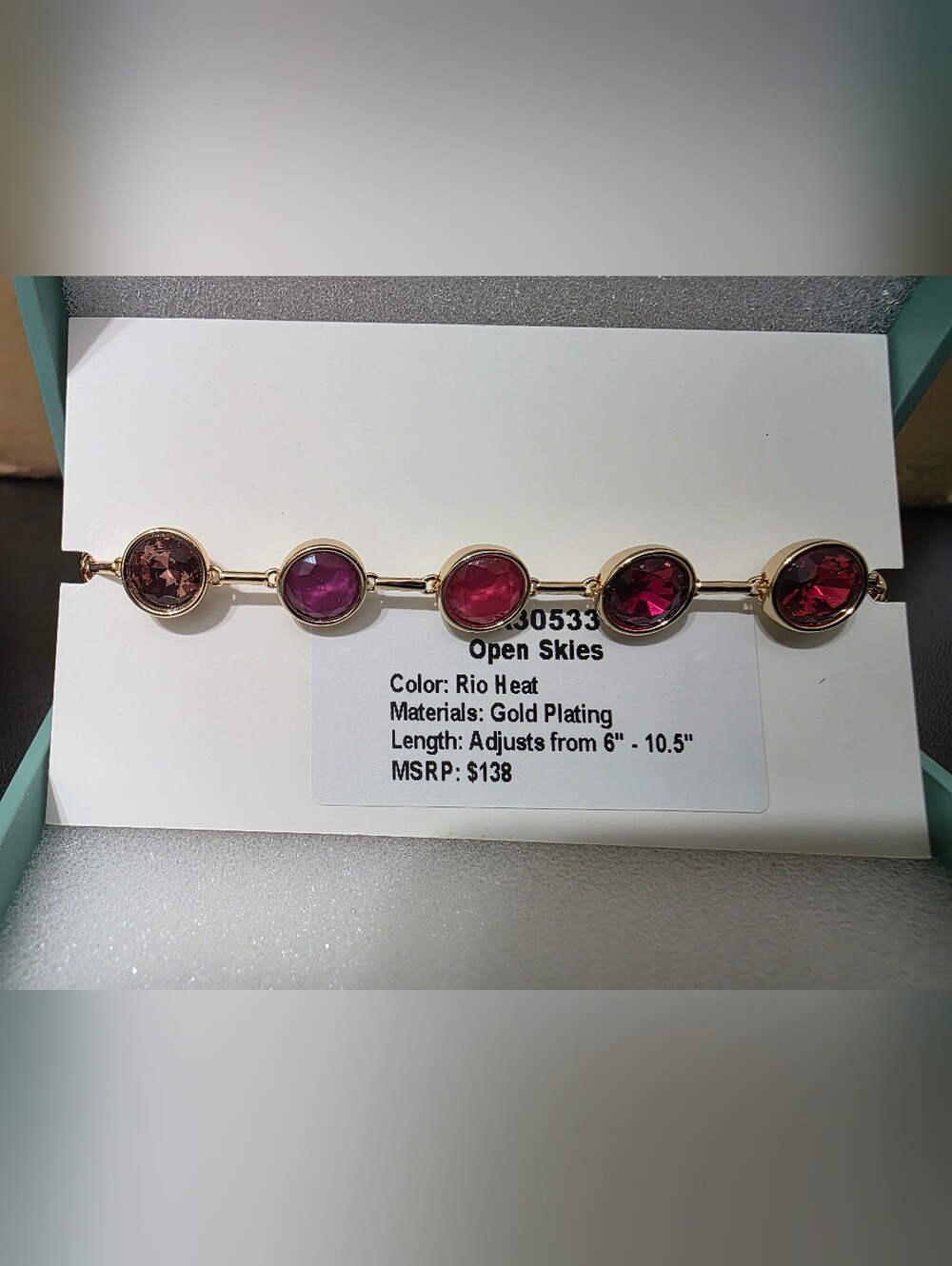 Open Skies Rio Heat Gold-Plated Jewel Candy Bracelet